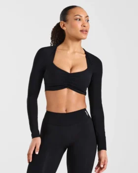 Physique långärmad crop-top