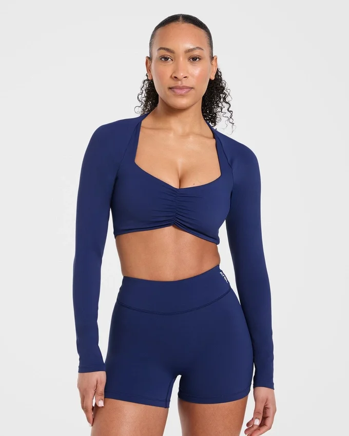 Physique långärmad crop-top