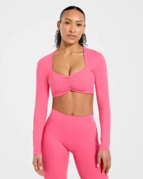 Physique långärmad crop-top