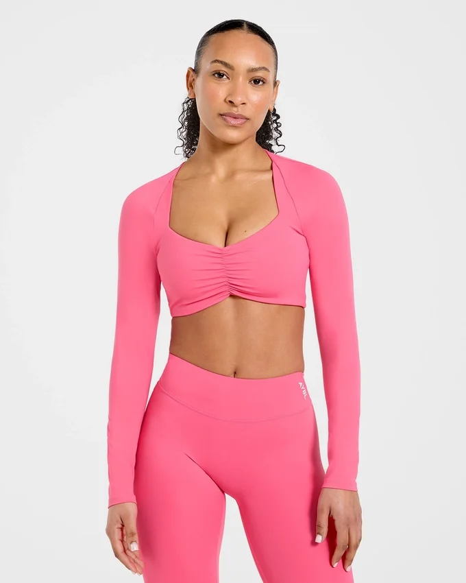 Physique långärmad crop-top