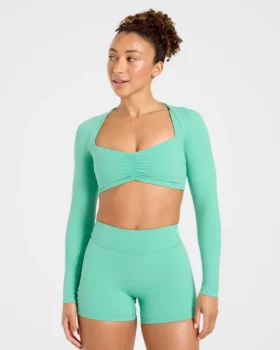 Physique långärmad crop-top