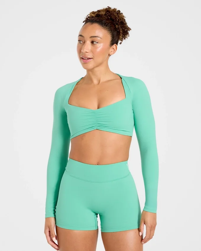 Physique långärmad crop-top