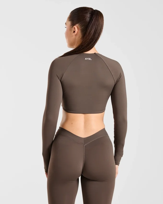 Physique långärmad crop-top