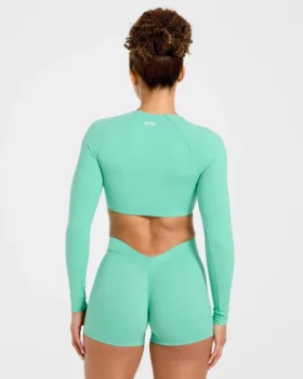 Physique långärmad crop-top