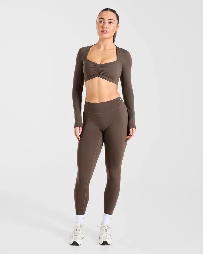 Physique långärmad crop-top