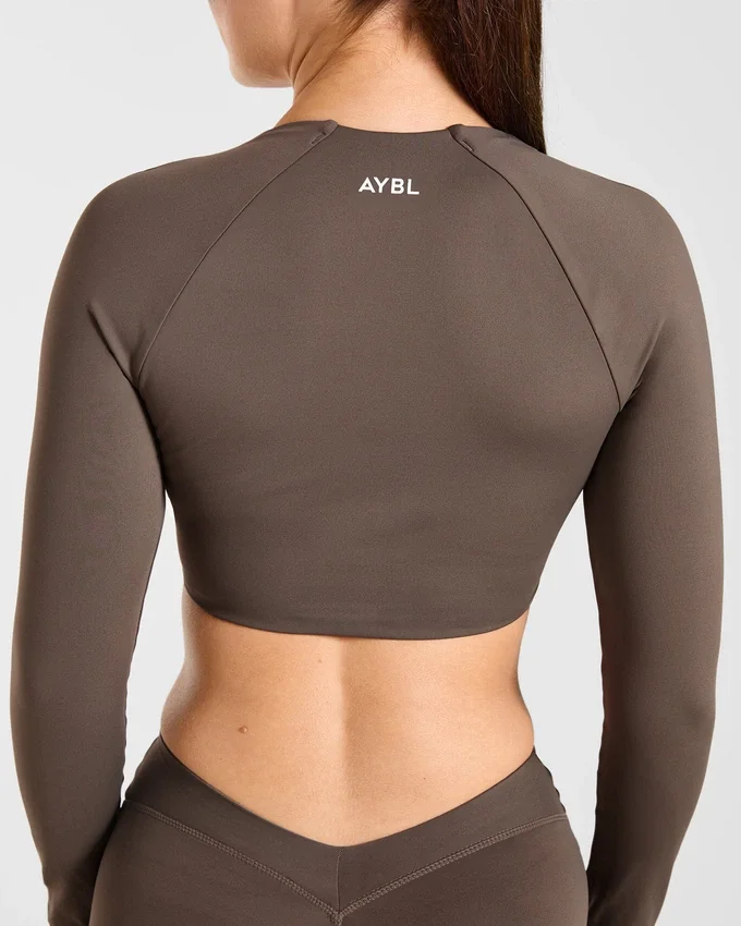 Physique långärmad crop-top