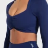 Physique långärmad crop-top