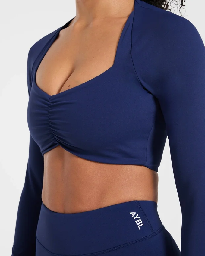 Physique långärmad crop-top