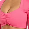 Physique långärmad crop-top