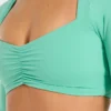 Physique långärmad crop-top