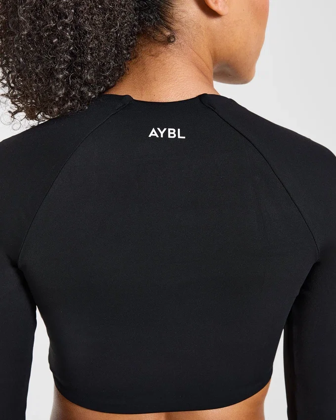 Physique långärmad crop-top