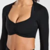 Physique långärmad crop-top