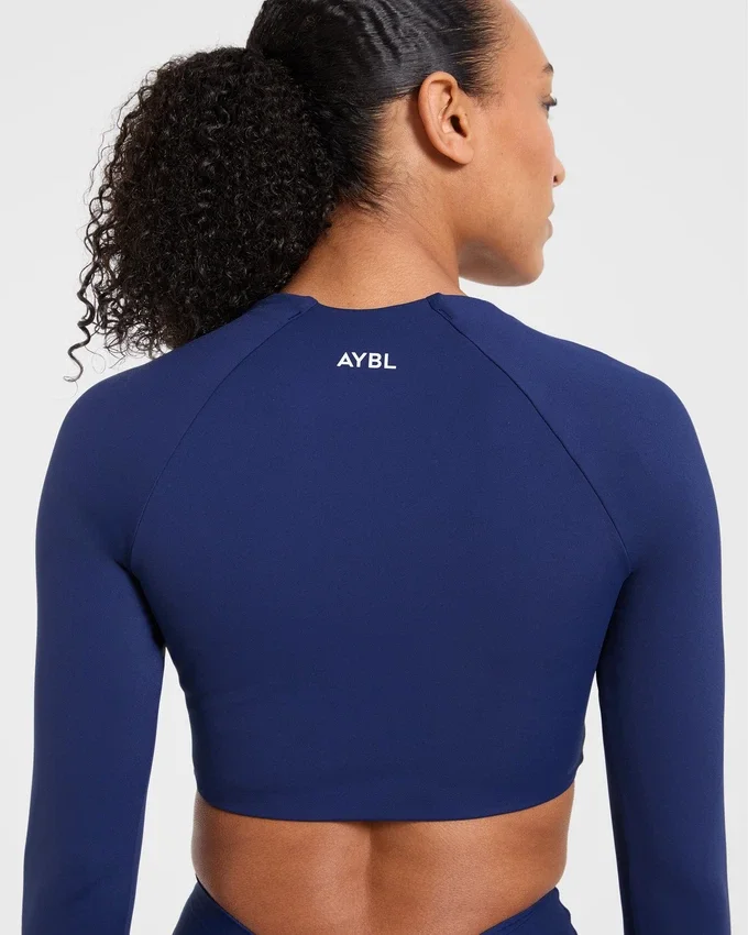 Physique långärmad crop-top