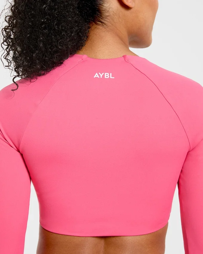 Physique långärmad crop-top