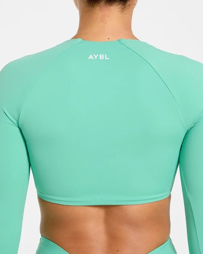 Physique långärmad crop-top