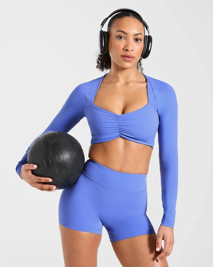 Physique långärmad crop-top