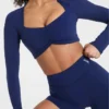 Physique långärmad crop-top