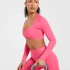 Physique långärmad crop-top
