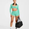 Physique långärmad crop-top