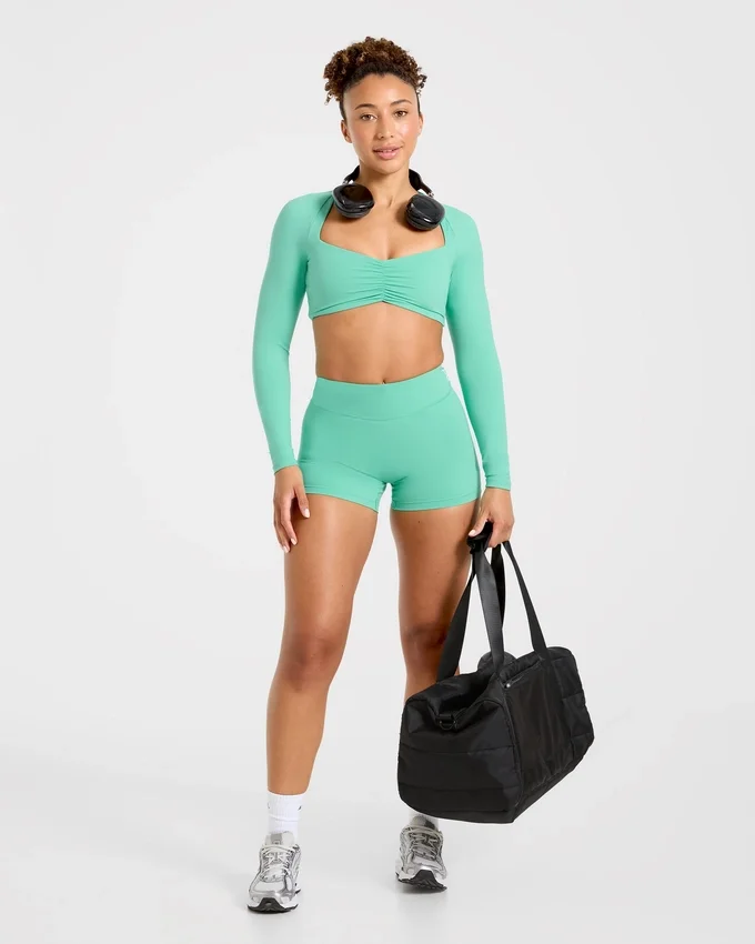 Physique långärmad crop-top