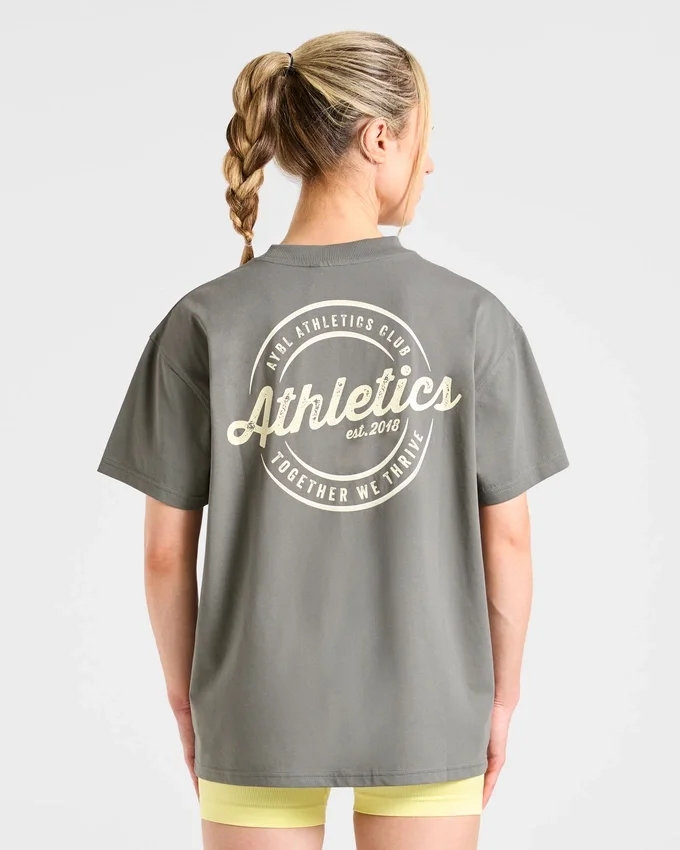 Retro Athletics Club Oversized T-shirt