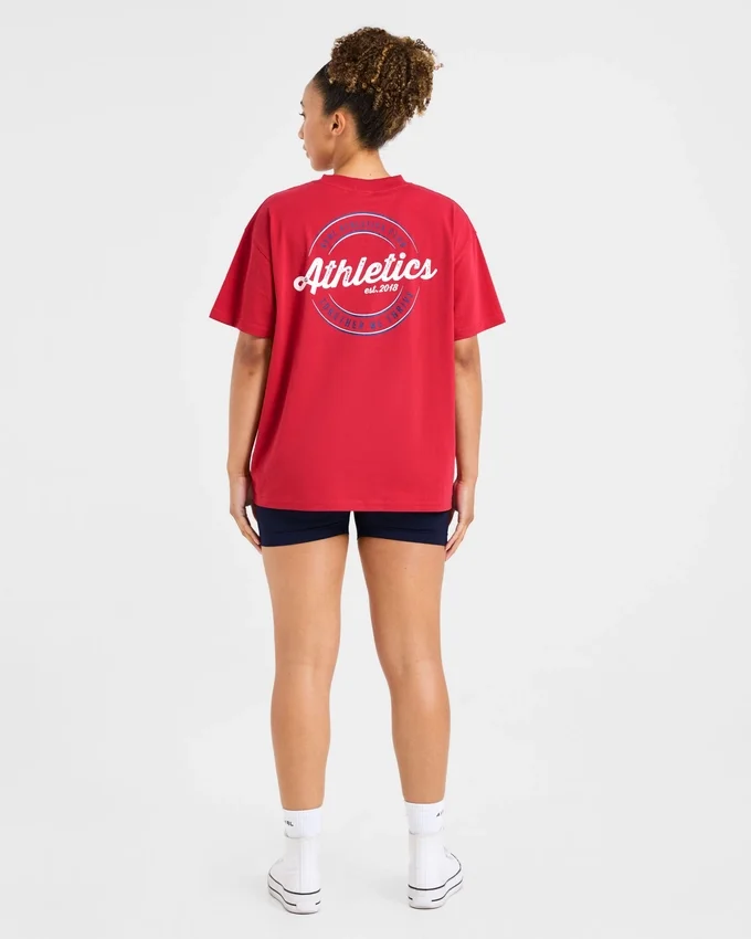 Retro Athletics Club Oversized T-shirt
