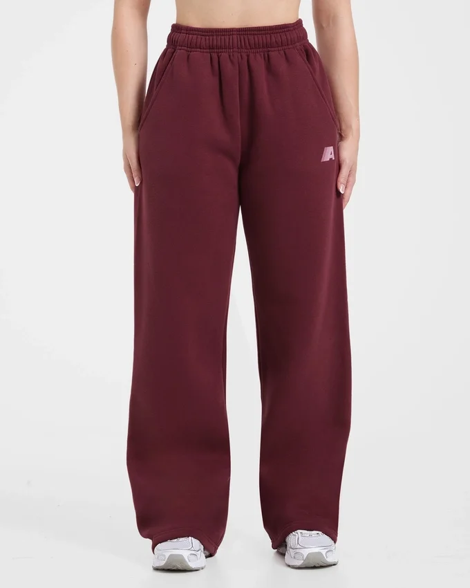 Retro Athletics Mjukisbyxor med raka ben i oversized-passform