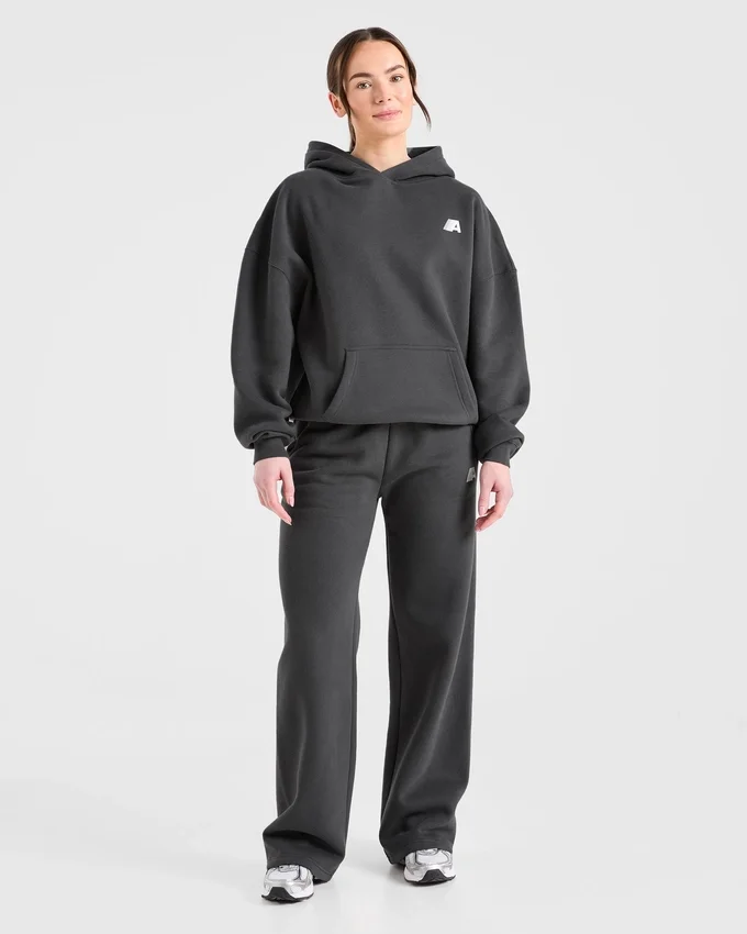 Retro Athletics Mjukisbyxor med raka ben i oversized-passform