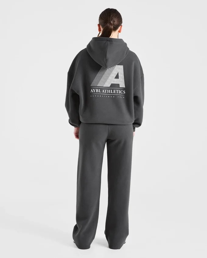 Retro Athletics Mjukisbyxor med raka ben i oversized-passform