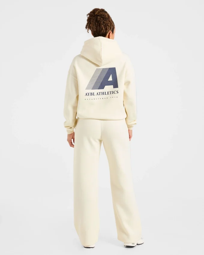 Retro Athletics Mjukisbyxor med raka ben i oversized-passform