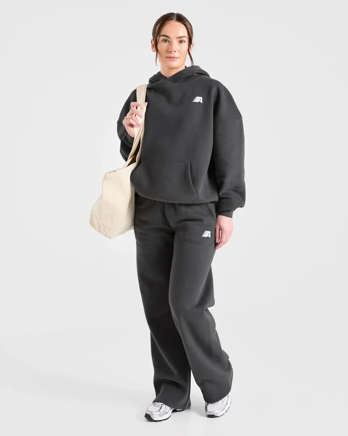 Retro Athletics Mjukisbyxor med raka ben i oversized-passform