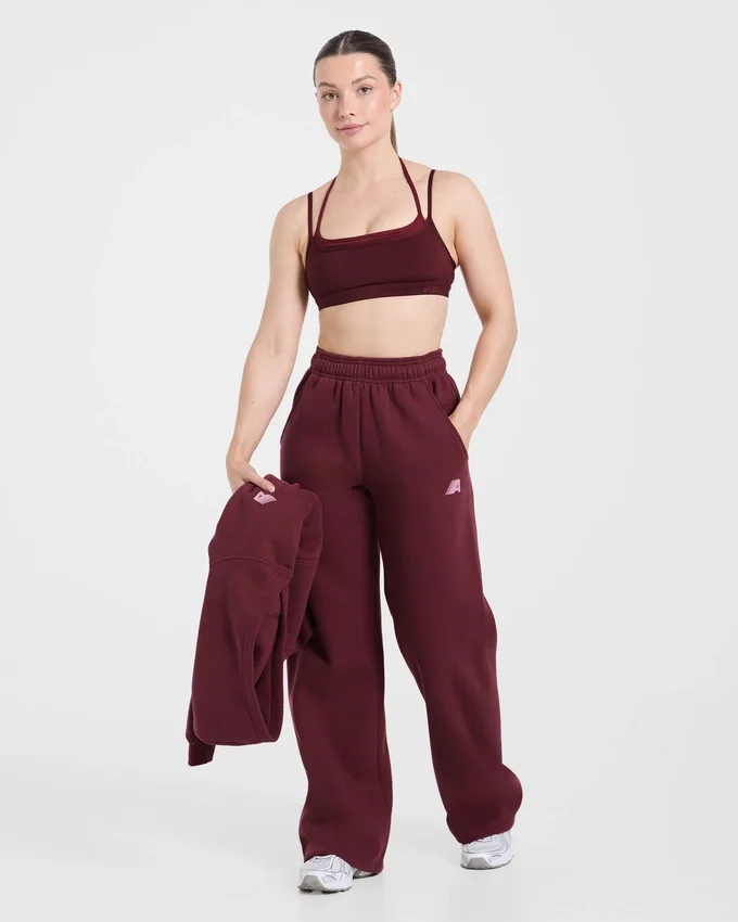Retro Athletics Mjukisbyxor med raka ben i oversized-passform