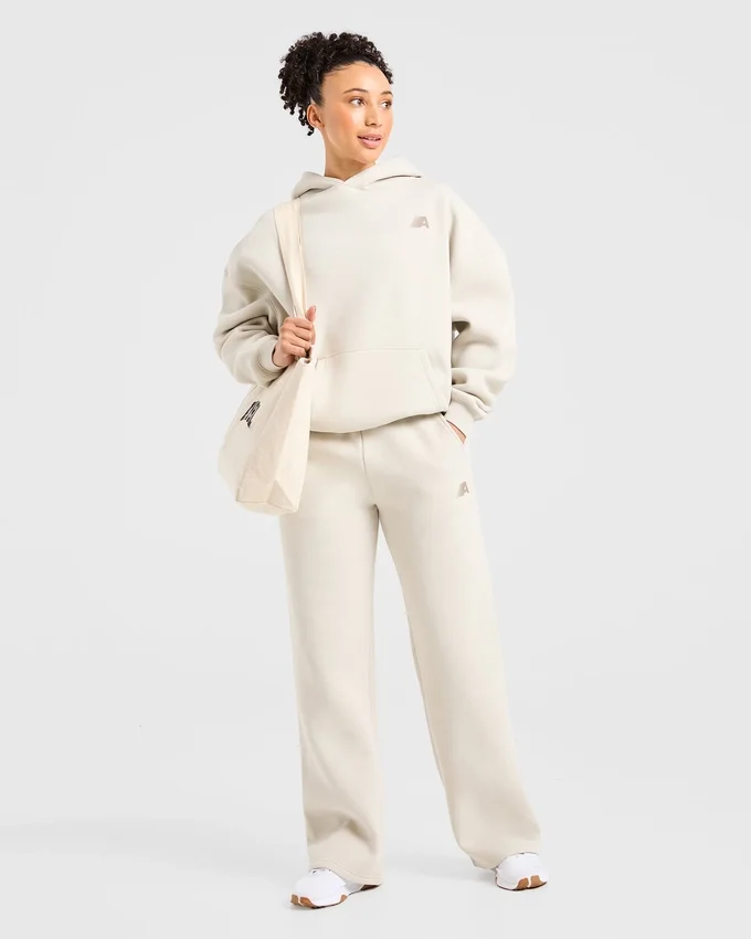Retro Athletics Mjukisbyxor med raka ben i oversized-passform