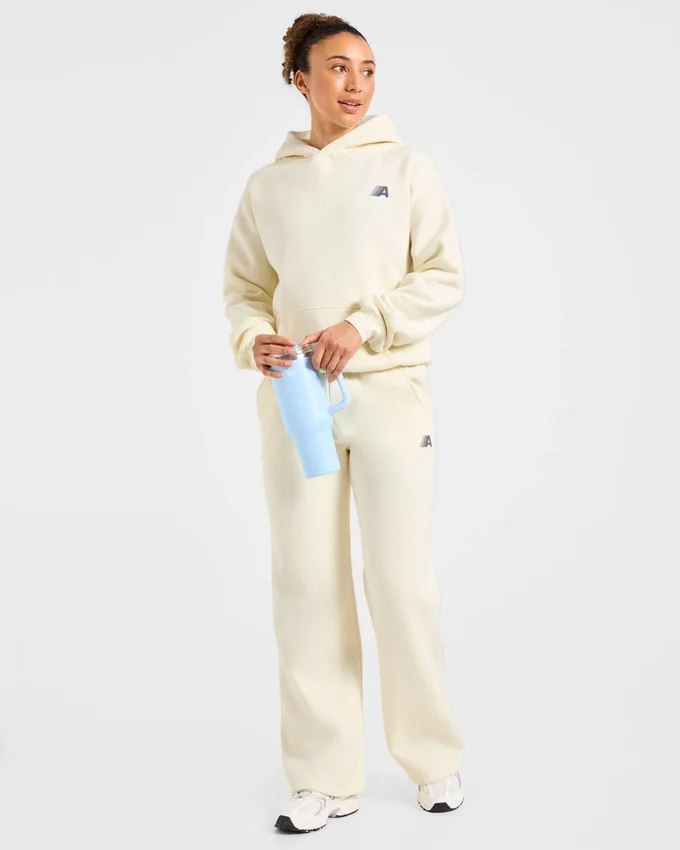 Retro Athletics Mjukisbyxor med raka ben i oversized-passform