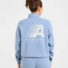 Retro Athletics Oversized-tröja med 1/4 dragkedja