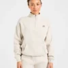 Retro Athletics Oversized-tröja med 1/4 dragkedja