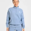 Retro Athletics Oversized-tröja med 1/4 dragkedja