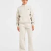 Retro Athletics Oversized-tröja med 1/4 dragkedja