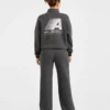 Retro Athletics Oversized-tröja med 1/4 dragkedja