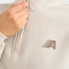 Retro Athletics Oversized-tröja med 1/4 dragkedja