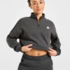 Retro Athletics Oversized-tröja med 1/4 dragkedja
