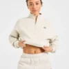 Retro Athletics Oversized-tröja med 1/4 dragkedja