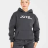 Retro-broderad oversized-hoodie