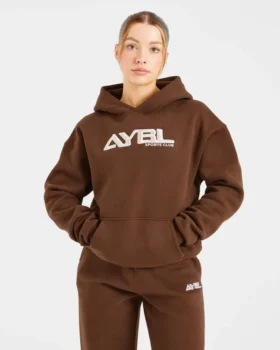 Retro-broderad oversized-hoodie