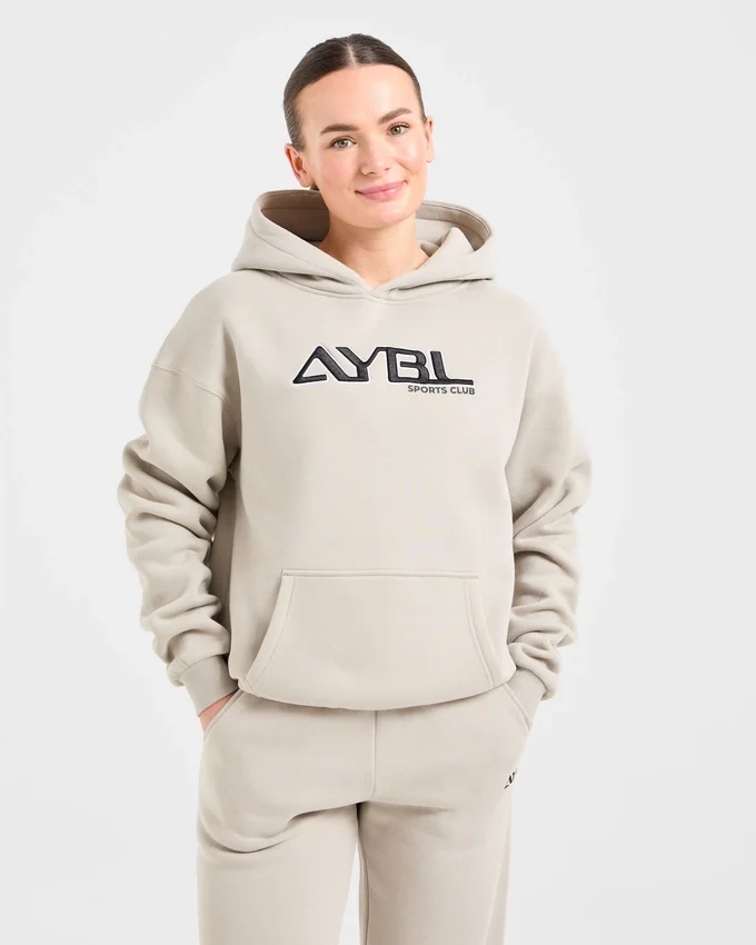 Retro-broderad oversized-hoodie