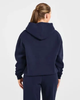 Retro-broderad oversized-hoodie