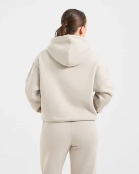 Retro-broderad oversized-hoodie