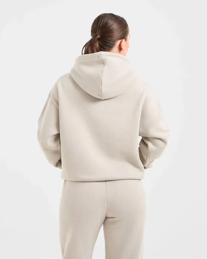 Retro-broderad oversized-hoodie