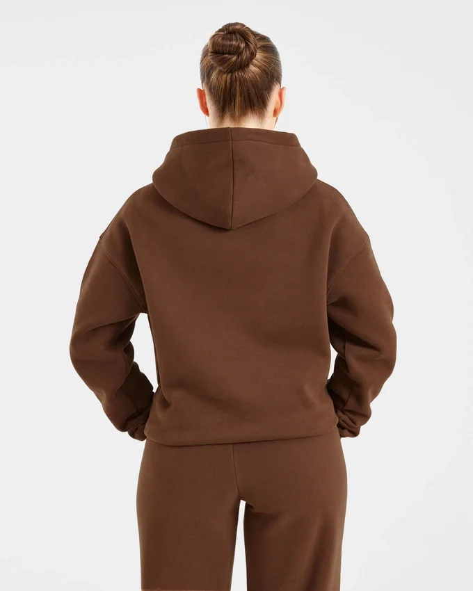 Retro-broderad oversized-hoodie