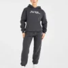 Retro-broderad oversized-hoodie